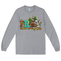 Heather Grey pray more worry less with church Long Sleeve Tee - AdoDesignShop
