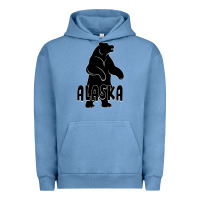 Pigment Pebble Blue Alaska Bear Urban Hoodie - Bettercallsaul
