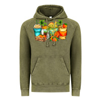 Vintage Olive mango farm fresh coffee cups Vintage Hoodie - Zillion Design Studio