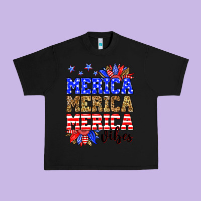 Merica Merica Merica Vibes Urban Heavy Tee Designed By Neo Western
