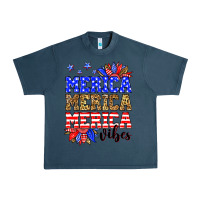 Midnight Navy Merica merica merica vibes Urban Heavy Tee - Neo Western