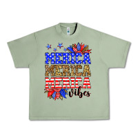 Oil Green Merica merica merica vibes Urban Heavy Tee - Neo Western