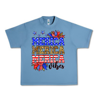 Pebble Blue Merica merica merica vibes Urban Heavy Tee - Neo Western