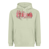 Matcha she is strong proverbs 31 25 Heavyweight Hoodie - MaliasSmallBusiness