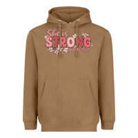 Toasted Coconut she is strong proverbs 31 25 Heavyweight Hoodie - MaliasSmallBusiness