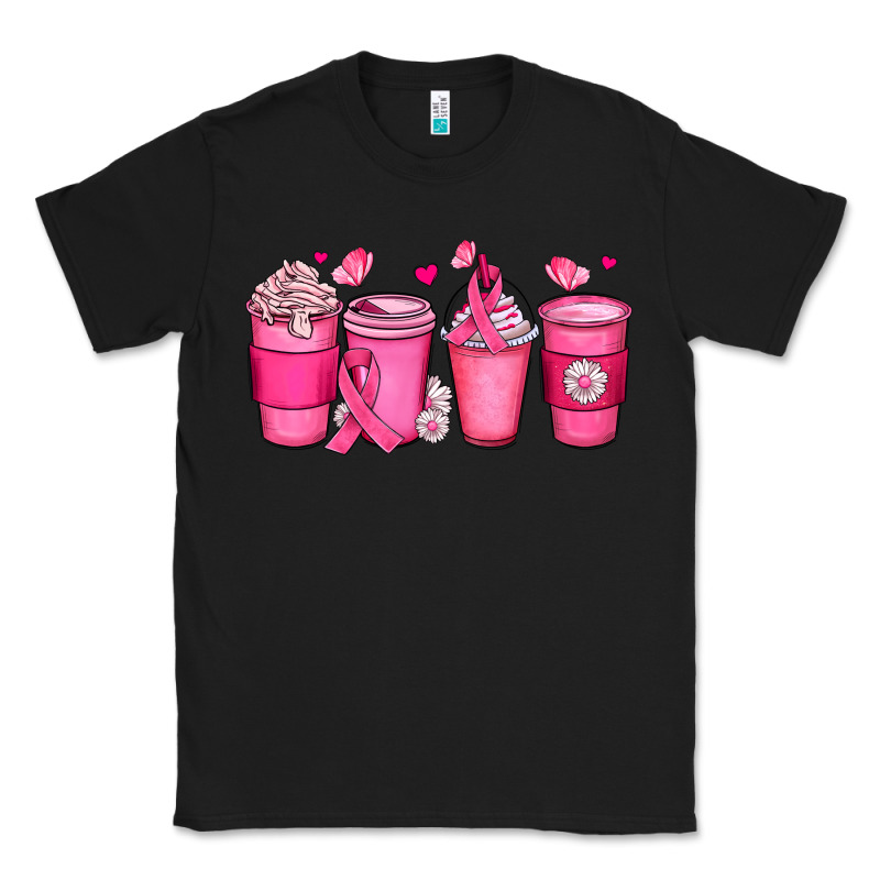 Breast Cancer Coffee Cups Classic Tee by JahusDesignShop | Teevron