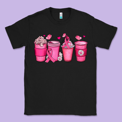 Breast Cancer Coffee Cups Classic Tee Designed By Jahusdesignshop