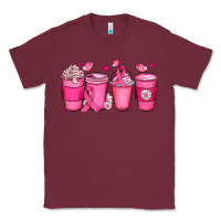 Burgundy breast cancer coffee cups Classic Tee - JahusDesignShop