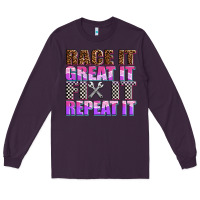 Plum race ıt great ıt fıx ıt repeat ıt Long Sleeve Tee - AdoDesignShop