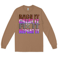 Toasted Coconut race ıt great ıt fıx ıt repeat ıt Long Sleeve Tee - AdoDesignShop