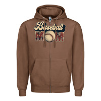 Chestnut baseball mom Zipper Hoodie - JahusDesignShop