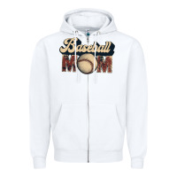 White baseball mom Zipper Hoodie - JahusDesignShop
