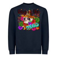 Navy mexican day of the dead Heavyweight Sweatshirt - Zillion Design Studio