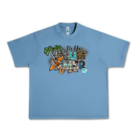 Pebble Blue hello summer Urban Heavy Tee - SublimationCraftShop
