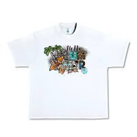 White hello summer Urban Heavy Tee - SublimationCraftShop