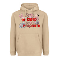 Mushroom even cupid need a margarita Heavyweight Hoodie - MaliasSmallBusiness
