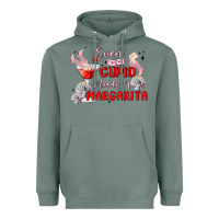 Sage even cupid need a margarita Heavyweight Hoodie - MaliasSmallBusiness