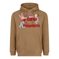 Toasted Coconut even cupid need a margarita Heavyweight Hoodie - MaliasSmallBusiness