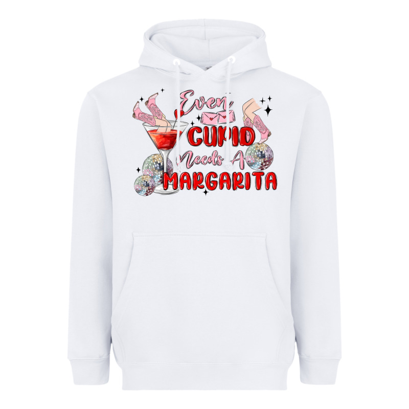 Even Cupid Need A Margarita Heavyweight Hoodie by MaliasSmallBusiness | Teevron