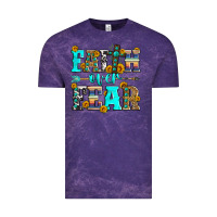 Cloud Purple faith over fear Vintage Tee - Zillion Design Studio