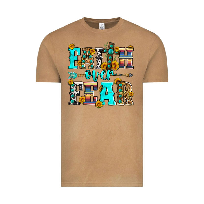 Faith Over Fear Vintage Tee by Zillion Design Studio | Teevron