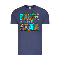 Vintage Denim faith over fear Vintage Tee - Zillion Design Studio