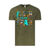 Vintage Olive faith over fear Vintage Tee - Zillion Design Studio