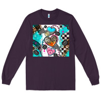 Plum race heart Long Sleeve Tee - AdoDesignShop
