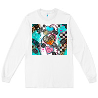 White race heart Long Sleeve Tee - AdoDesignShop