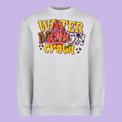 Watermelon Crawl Heavyweight Sweatshirt Designed By Texasbilliewilder