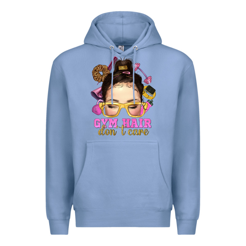 Messy Bun Gym Hair Don't Care Bbs Premium Hoodie by BundleAndBundleShop | Teevron