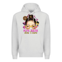 Dove Grey Messy Bun Gym Hair Don't Care Bbs Premium Hoodie - BundleAndBundleShop