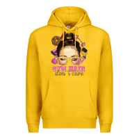 Lemon Messy Bun Gym Hair Don't Care Bbs Premium Hoodie - BundleAndBundleShop