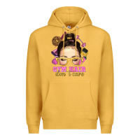 Mustard Messy Bun Gym Hair Don't Care Bbs Premium Hoodie - BundleAndBundleShop