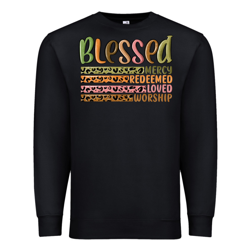 Retro Blessed Redeemed Quotes Premium Sweatshirt by MaliasSmallBusiness | Teevron