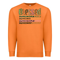 Carrot retro blessed redeemed quotes Premium Sweatshirt - MaliasSmallBusiness