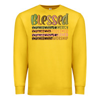 Lemon retro blessed redeemed quotes Premium Sweatshirt - MaliasSmallBusiness