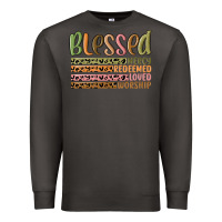 Smoke retro blessed redeemed quotes Premium Sweatshirt - MaliasSmallBusiness