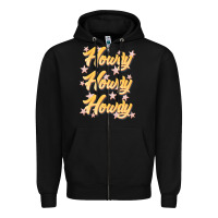 Black howdy howdy howdy Zipper Hoodie - JahusDesignShop
