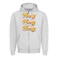 Dove Grey howdy howdy howdy Zipper Hoodie - JahusDesignShop