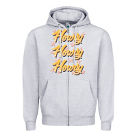 Heather Grey howdy howdy howdy Zipper Hoodie - JahusDesignShop