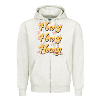 Oatmeal Heather howdy howdy howdy Zipper Hoodie - JahusDesignShop