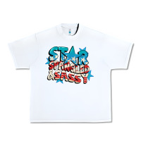 White Star spangled and sassy 4th of july Urban Heavy Tee - CowGirlArtShop