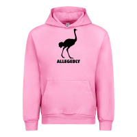Fuchsia Pink ALLEGEDLY FUNNY OSTRICH Urban Hoodie - Bettercallsaul