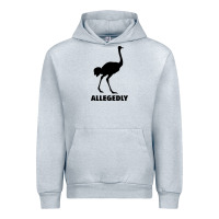 Heather Grey ALLEGEDLY FUNNY OSTRICH Urban Hoodie - Bettercallsaul