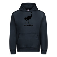 Navy ALLEGEDLY FUNNY OSTRICH Urban Hoodie - Bettercallsaul