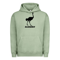 Pigment Oil Green ALLEGEDLY FUNNY OSTRICH Urban Hoodie - Bettercallsaul