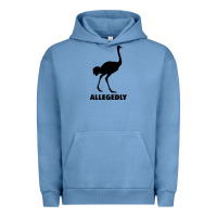 Pigment Pebble Blue ALLEGEDLY FUNNY OSTRICH Urban Hoodie - Bettercallsaul