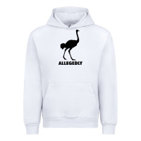 White ALLEGEDLY FUNNY OSTRICH Urban Hoodie - Bettercallsaul