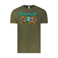 Vintage Olive beautiful crazy Vintage Tee - Zillion Design Studio